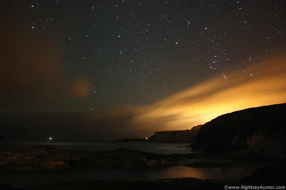 Ballintoy Harbour Night Storms & Stars