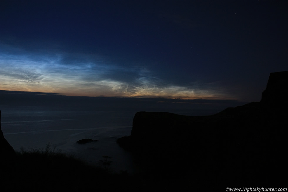 Dunluce Castle Noctilucent Cloud Display