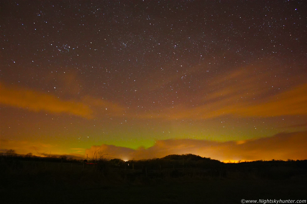 Glenshane Pass Snow Showers, Planets & Aurora