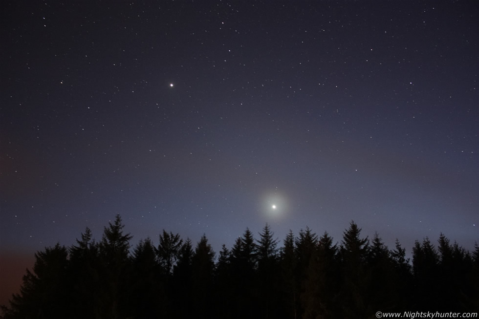 Glenshane Pass Snow Showers, Planets & Aurora