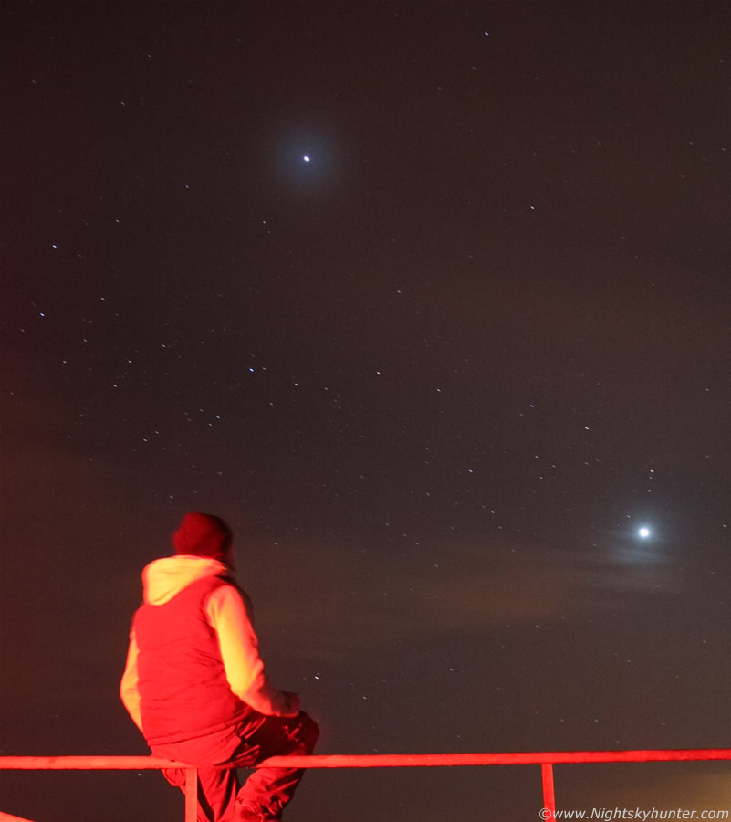 Glenshane Pass Snow Showers, Planets & Aurora