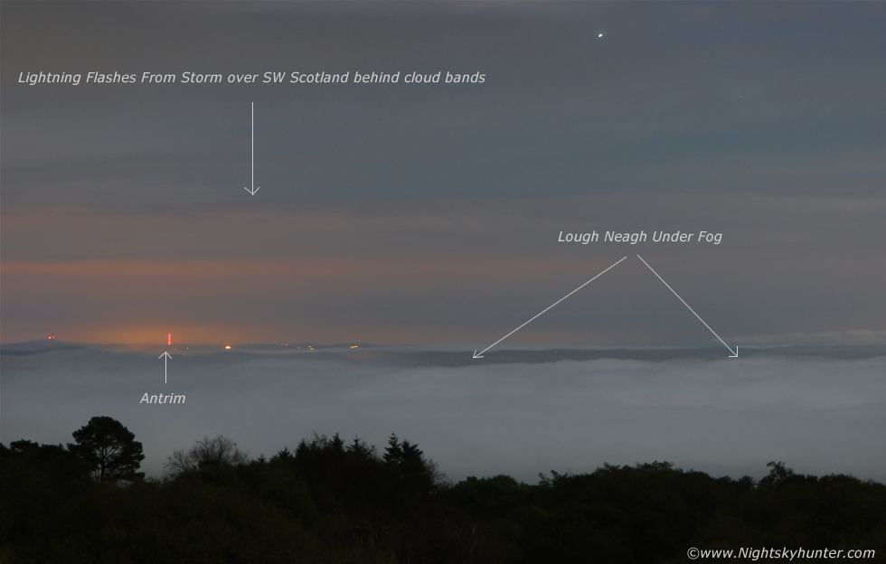 Lough Neagh Moonlit Fog