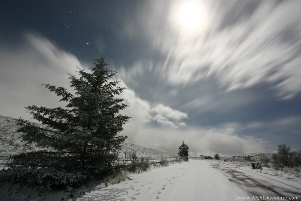 Moonlit Snow On Glenshane Pass