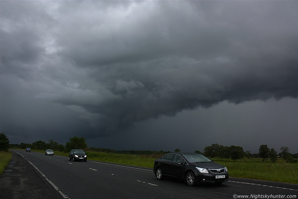 Shelf Cloud/Gust Front, Glenshane Road, July 7th 2011