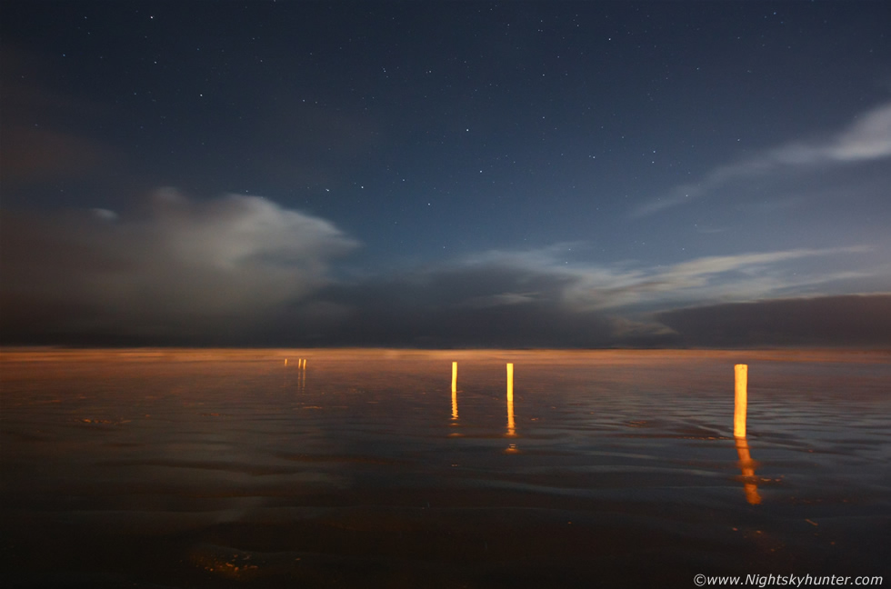 Downhill Beach Moonlit Storms