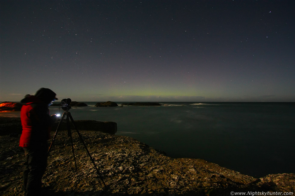 BBC's The One Show Aurora Hunt At Balliontoy Harbour